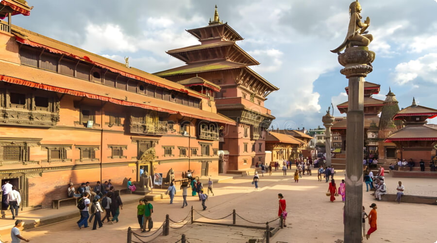 Le centre-ville de Katmandou
