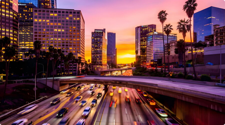 Los Angeles'ta gün batımı