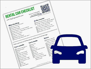 Car rental check form